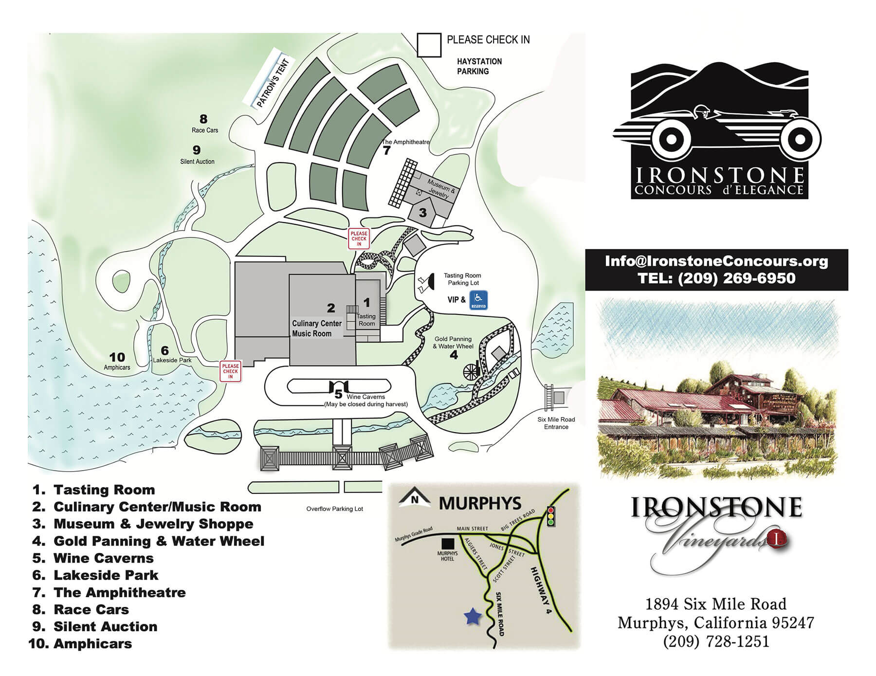 Ironstone Concours Event Map Generic